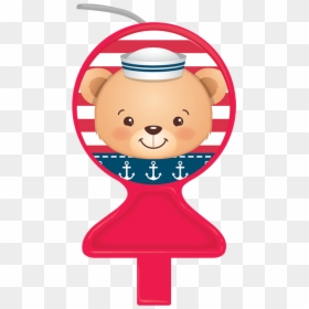 Vela De 1 Ano Urso Marinheiro, HD Png Download - ursinho marinheiro png
