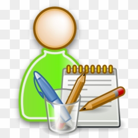 Student - Notepad And Pen Clipart, HD Png Download - magnifier icon png