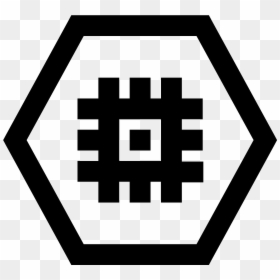 There Is An Outline Of A Hexagon - Emblem, HD Png Download - hexagon icon png