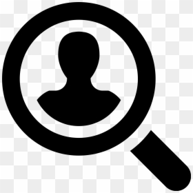 Magnifying Glass Person Icon, HD Png Download - magnifier icon png