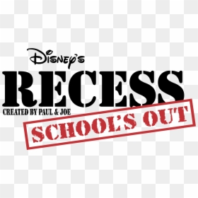 Disney"s Recess School"s Out Logo Png Transparent - Recess: School's Out (2001), Png Download - recess png