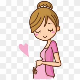 Short Of Breath Cartoon, HD Png Download - pregnant women png