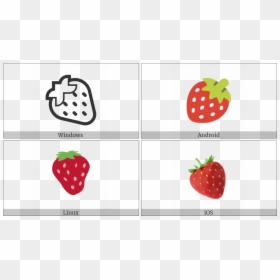 Strawberry On Various Operating Systems - Strawberry, HD Png Download - strawberry icon png