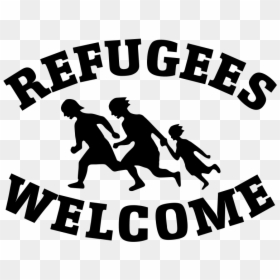 Refugees Welcome Not So Much Gender - Png Welcome Refugees Psd, Transparent Png - welcome clipart png