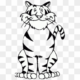 Colouring Pages Coloring Book Drawing Tiger Shark Cat - Color In Friendly Tiger Cartoon, HD Png Download - pages png
