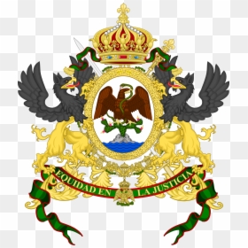 El Verdadero Escudo Nacional De Mexico Atl Tlachinolli - Second Mexican Empire Coat Of Arms, HD Png Download - escudo nacional mexicano png