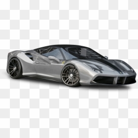 Ferrari 488 Spider Silver, HD Png Download - car png
