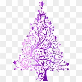 Christmas Tree Silhouette Png, Transparent Png - christmas tree png