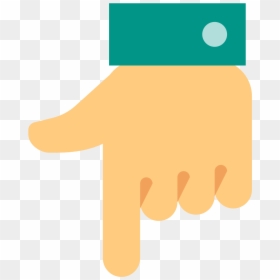 Flat Hand Png - Hand Point Down Png, Transparent Png - hand png