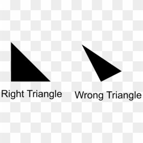 Right Triangle Wrong Triangle, HD Png Download - triangle png