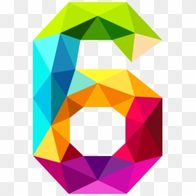 Number Six, HD Png Download - triangle png