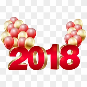 New Year Balloons 2018 Png, Transparent Png - balloons png