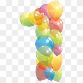 1 Birthday Balloons Png, Transparent Png - balloons png