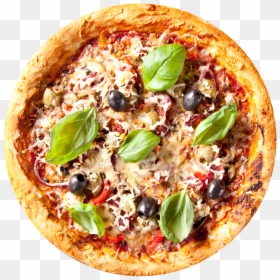 Pizza From Top Png, Transparent Png - pizza png