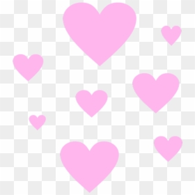 Pink Tumblr Overlays Png, Transparent Png - hearts png