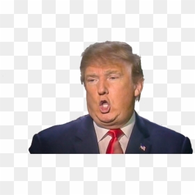 Trump Open Mouth Face, HD Png Download - trump png