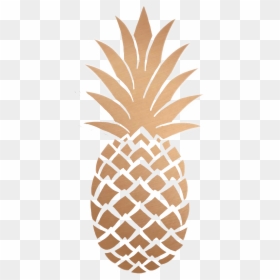 Gold Pineapple Transparent Background, HD Png Download - pineapple png