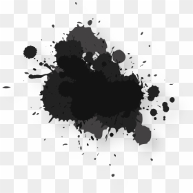 Color Splash Black Png, Transparent Png - splash png