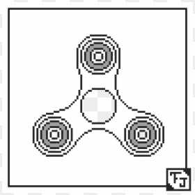 Free Fidget Spinner Templates, HD Png Download - fidget spinner png