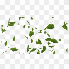 Green Leaves Falling Transparent, HD Png Download - leaves png