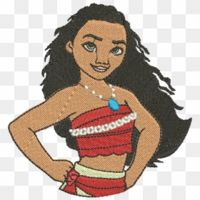 Matriz Bordado Moana, HD Png Download - moana png