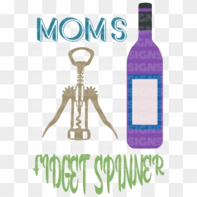 Glass Bottle, HD Png Download - fidget spinner png