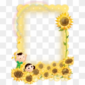 Border Sunflower Clipart Png, Transparent Png - sunflower png