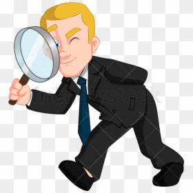 Magnifying Glass With Person, HD Png Download - magnifying glass png
