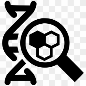 Dna Molecule Dna Icon Png, Transparent Png - magnifying glass png