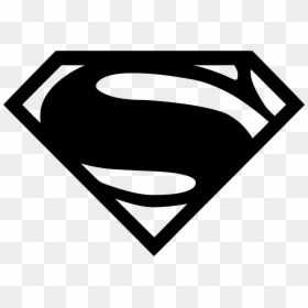 Superman Logo Black Png, Transparent Png - superman logo png