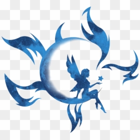 Angel On Moon Vector, HD Png Download - mumbai indians logo png