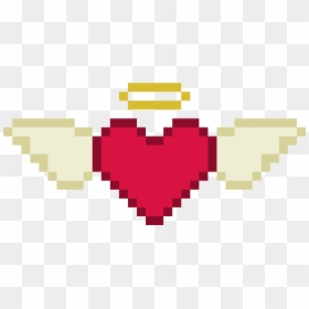 Pixel Art Heart Png, Transparent Png - angel heart png