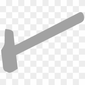 Gray Hammer Silhouette - Lump Hammer, HD Png Download - tools silhouette png