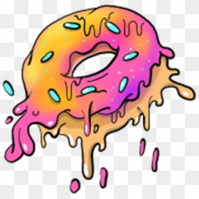 #grimeart #grime #cookie #colorful #ftestickers #food - Grime Donut, HD Png Download - cookie png clipart