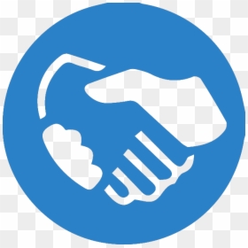 Hand Shaking Round Icon, HD Png Download - relationship icon png