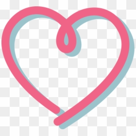 Heart Outline Pink Png Image - Outline Heart Pink, Transparent Png - heart outline png transparent