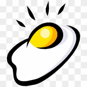 Vector Illustration Of Fried Hen Chicken Egg - Illustration, HD Png Download - egg vector png