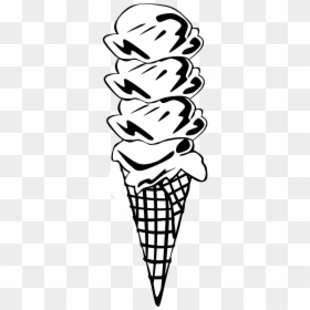 Ice Cream Cone Clip Art, HD Png Download - scoop png