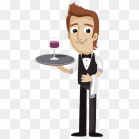 Waiter Png Image - Waiter Clipart Png, Transparent Png - waiter silhouette png