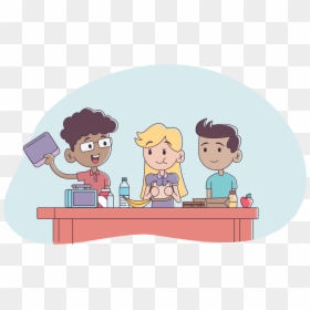 Parent Clipart Family Insurance - Student Cartoon Have Lunch, HD Png Download - parents clipart png