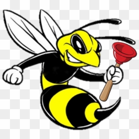 Clip Art Transprent Png - Hornet Cartoon Black And White, Transparent Png - killer bee png