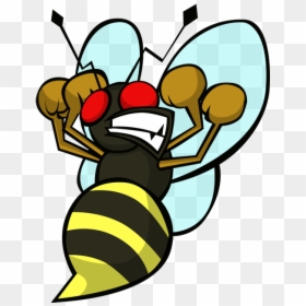 Transparent Bees Clipart - Bee Angry Png, Png Download - killer bee png