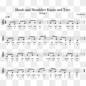 Head Shoulders Knees And Toes Keyboard Notes, HD Png Download - head and shoulders png