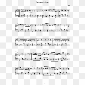 Blur Intermission Piano Sheet Music, HD Png Download - white blur png