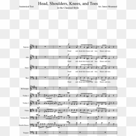 Heads Shoulders Knees And Toes Sheet Music, HD Png Download - head and shoulders png