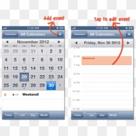 Iphone Calendar, HD Png Download - blank calendar icon png