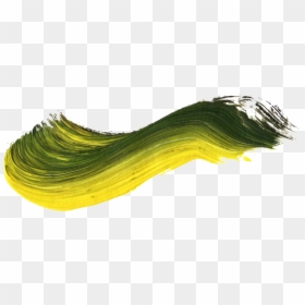 Yellow And Green Brush Stroke Png, Transparent Png - yellow paint stroke png