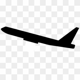 Plane Take Off Vector, HD Png Download - airplane outline png