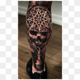 Calf Tattoo Sleeve Men, HD Png Download - forearm png