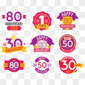Signo De Jubileo Vector - Anniversary Vector Png, Transparent Png - confeti de cumpleaños png